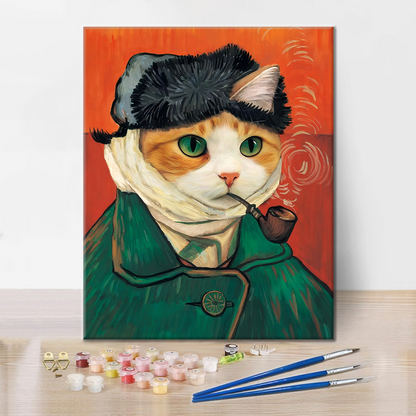 Autorretrato de Gato - Pintar por Números