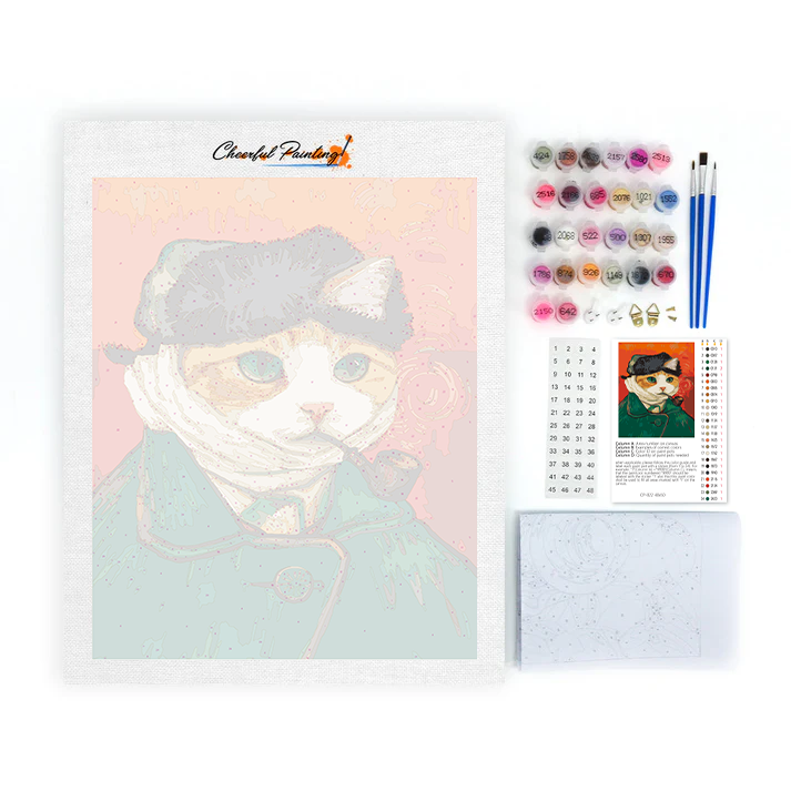 Autorretrato de Gato - Pintar por Números