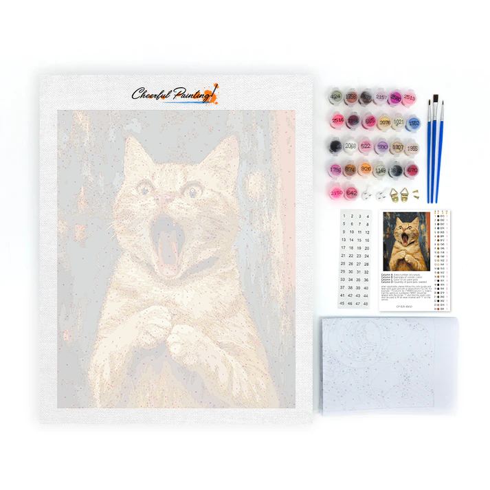 El Grito del Gato - Pintar por Números