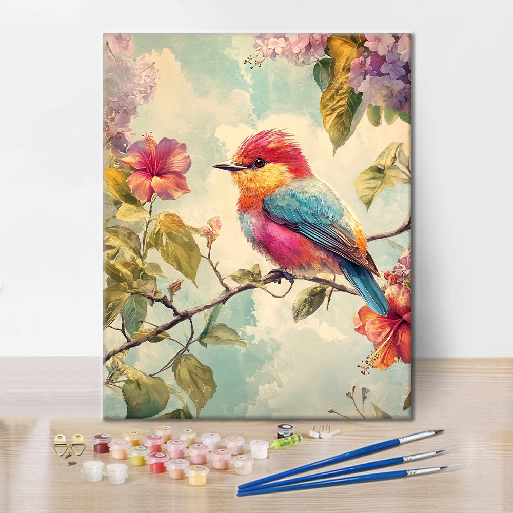 Pájaro Colorido - Pintar por Números