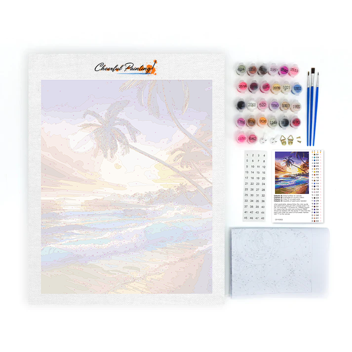 Playa Tropical - Pintar por Números