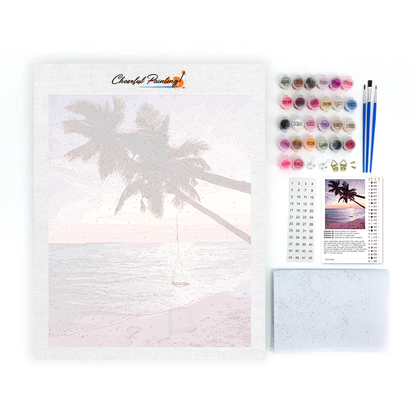 Playa De Palmeras - Pintar por Números