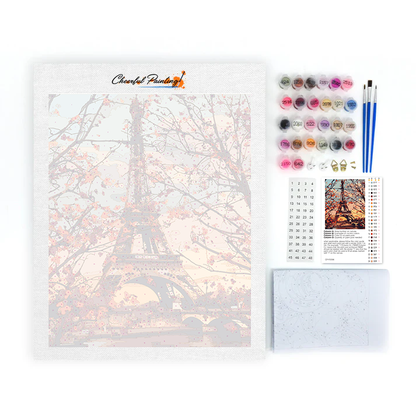 Hojas de otoño de París - Pintar por Números
