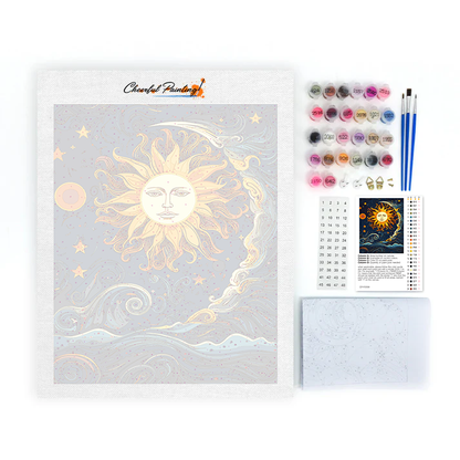 El Sol Y La Luna Bailan Juntos - Pintar por Números