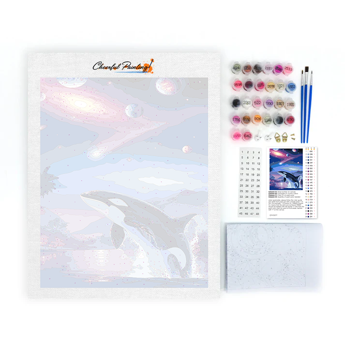 Planeta Ballena Aurora - Pintar por Números