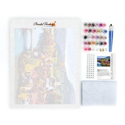 Pueblo Fluvial Suizo De Colorcraft - Pintar por Números