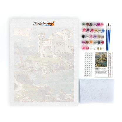 Antiguo Castillo En El Mar - Pintar por Números