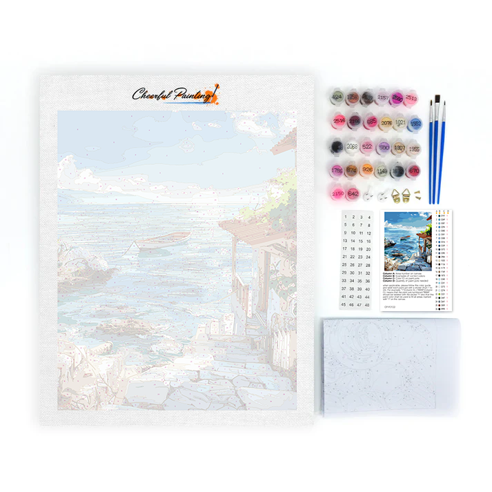 Cabaña Junto Al Mar - Pintar por Números