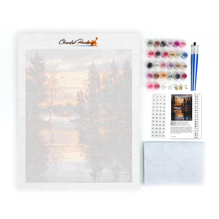 Casa Sobre El Agua - Pintar por Números