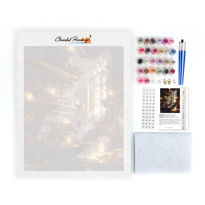 Biblioteca Mágica - Pintar por Números