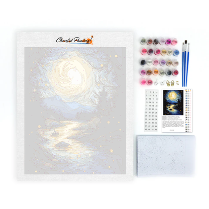 Estrella Y Luz De Luna - Pintar por Números