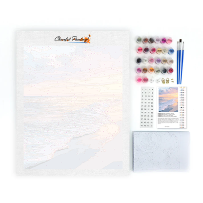 Playa Tranquila Al Amanecer - Pintar por Números