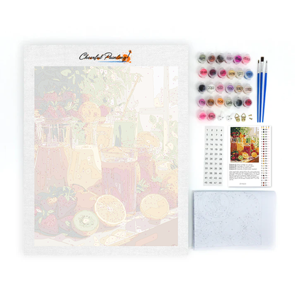 Jugos De Cocina Soleados - Pintar por Números