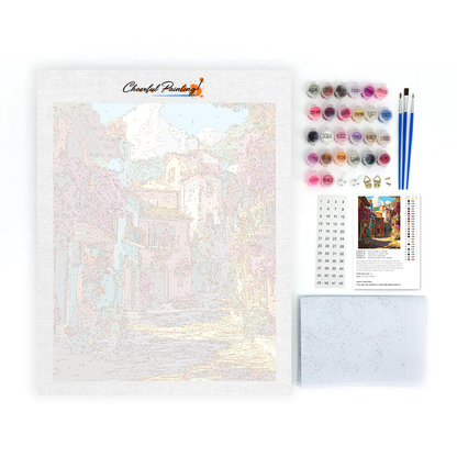 Ciudad De Flores Frescas - Pintar por Números