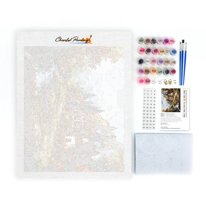 Pueblo Idílico - Pintar por Números