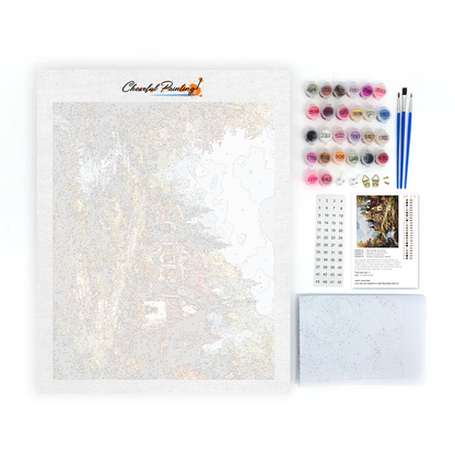 Pueblo Idílico - Pintar por Números