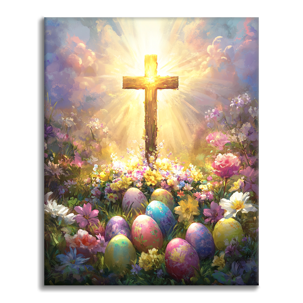 Gloriosa Cruz de Pascua - Pintar por Números