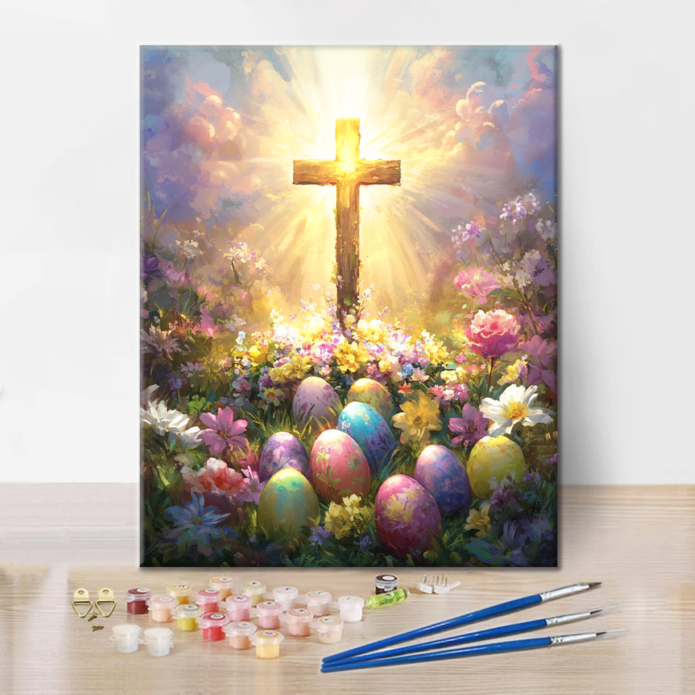 Gloriosa Cruz de Pascua - Pintar por Números