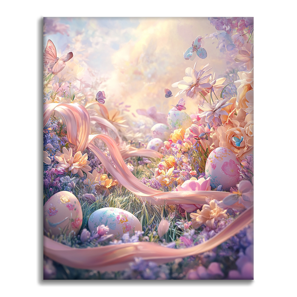Delicias de Pascua en Pastel - Pintar por Números