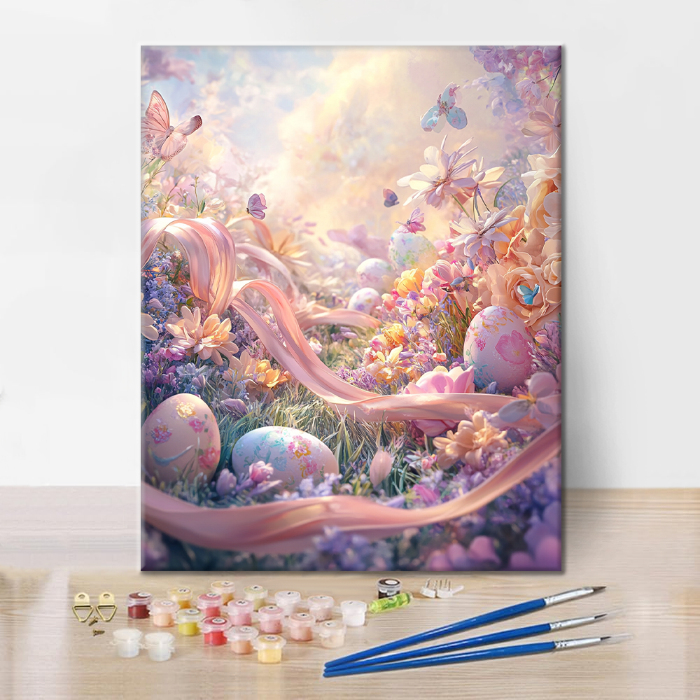 Delicias de Pascua en Pastel - Pintar por Números