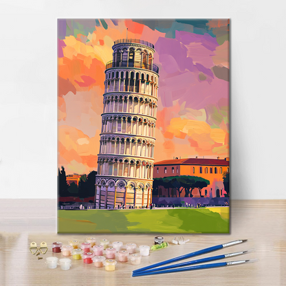 Torre de Pisa - Pintar por Números
