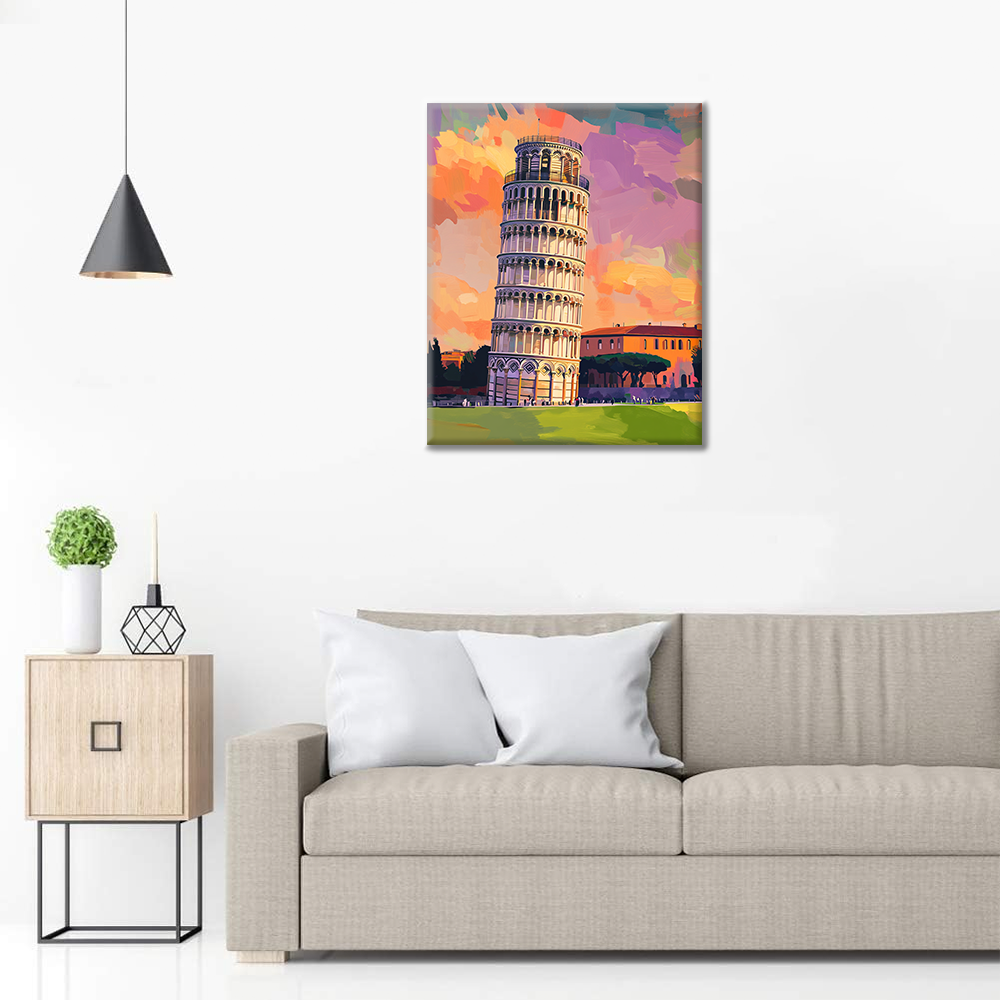 Torre de Pisa - Pintar por Números