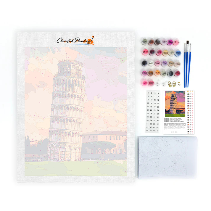 Torre de Pisa - Pintar por Números