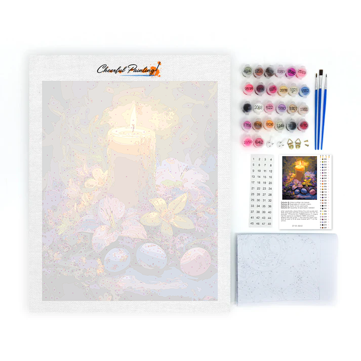 Luz de Velas de Pascua - Pintar por Números