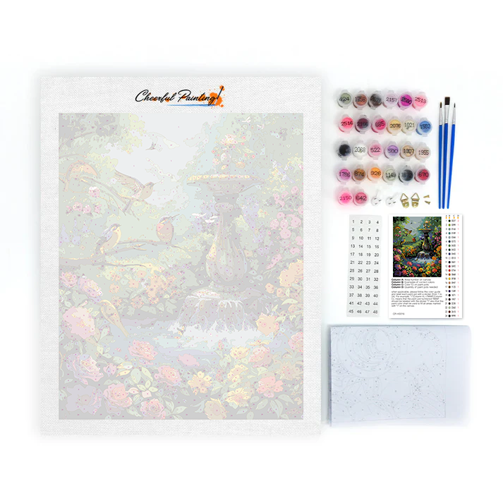 Jardín Alegre - Pintar por Números