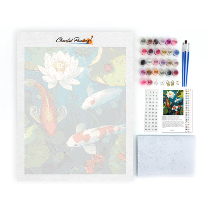Koi En El Estanque - Pintar por Números