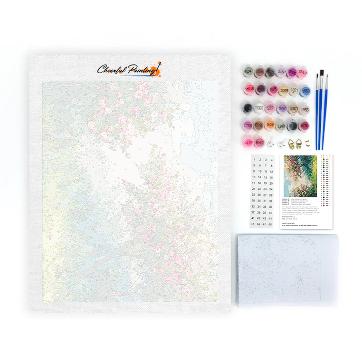 Flores De Cerezo De Primavera - Pintar por Números
