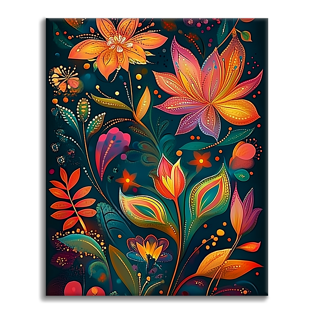 Flor Totém - Pintar por Números