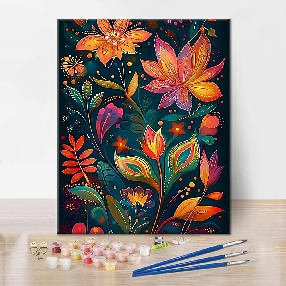 Flor Totém - Pintar por Números