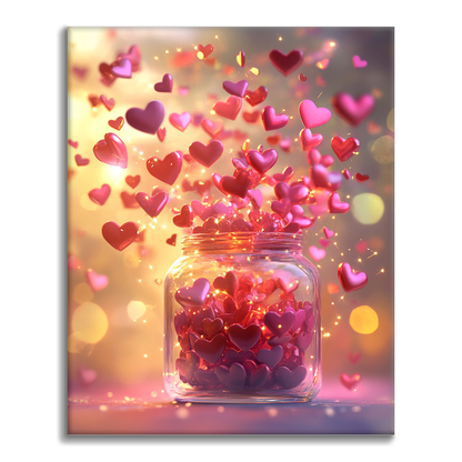 Amor que no se puede ocultar – Pintar por Números