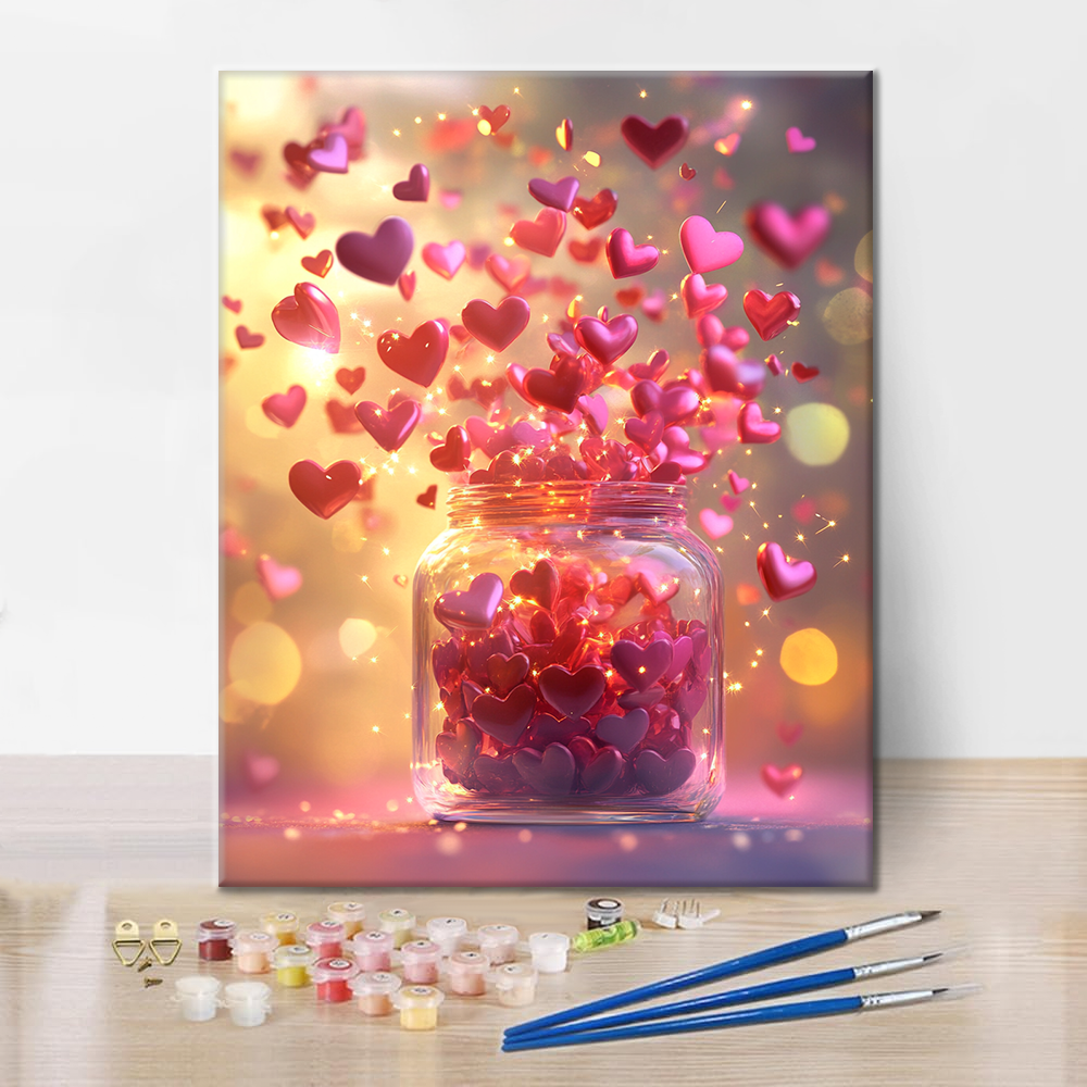 Amor que no se puede ocultar – Pintar por Números