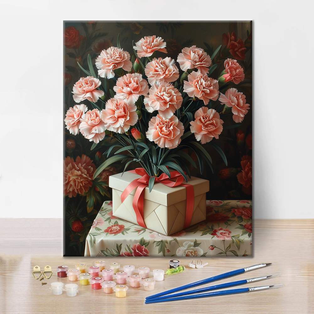 Clavel con regalo – Pintar por Números