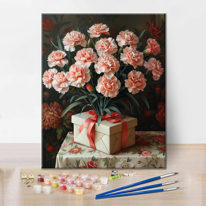 Clavel con regalo – Pintar por Números