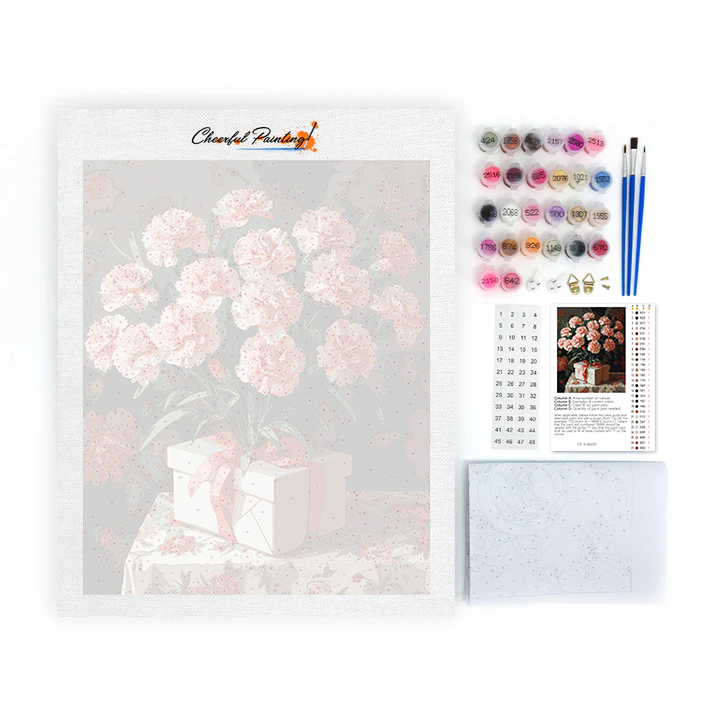 Clavel con regalo – Pintar por Números
