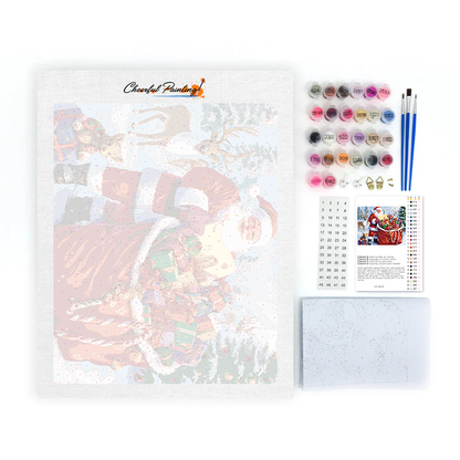 Bolsa De Regalo De Santa - Pintar por Números