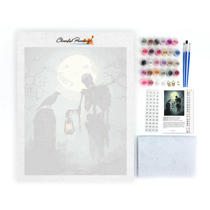 Calavera Oscura - Pintar por Números