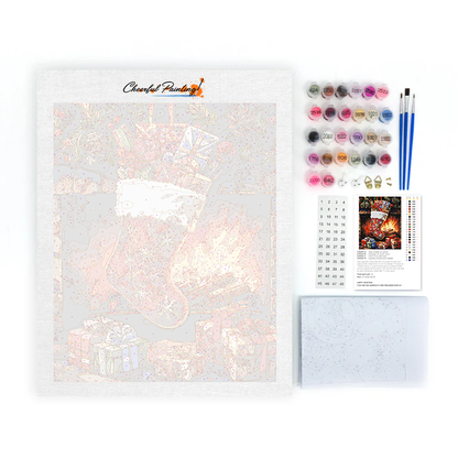 Media De Navidad - Pintar por Números