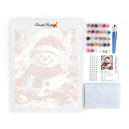 Figura Navideña Nevada - Pintar por Números