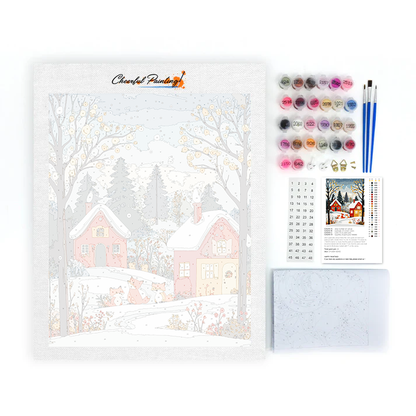 Zorros En Invierno - Pintar por Números