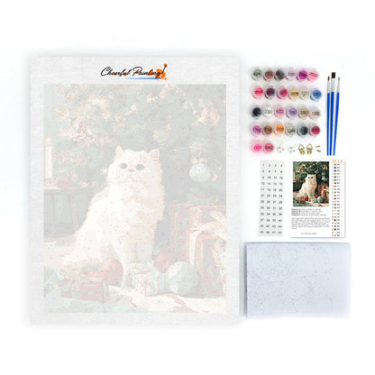 Gato de Navidad – Pintar por números