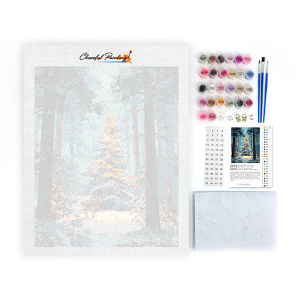 Bosque navideño – Pintar por números