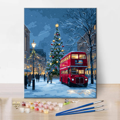 Paseo navideño – Pintar por números
