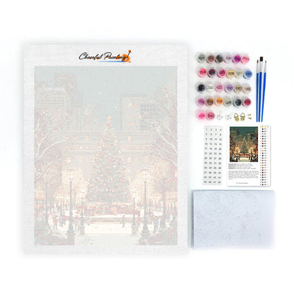 Plaza navideña – Pintar por números