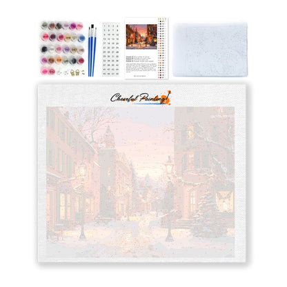 Calle navideña – Pintar por números