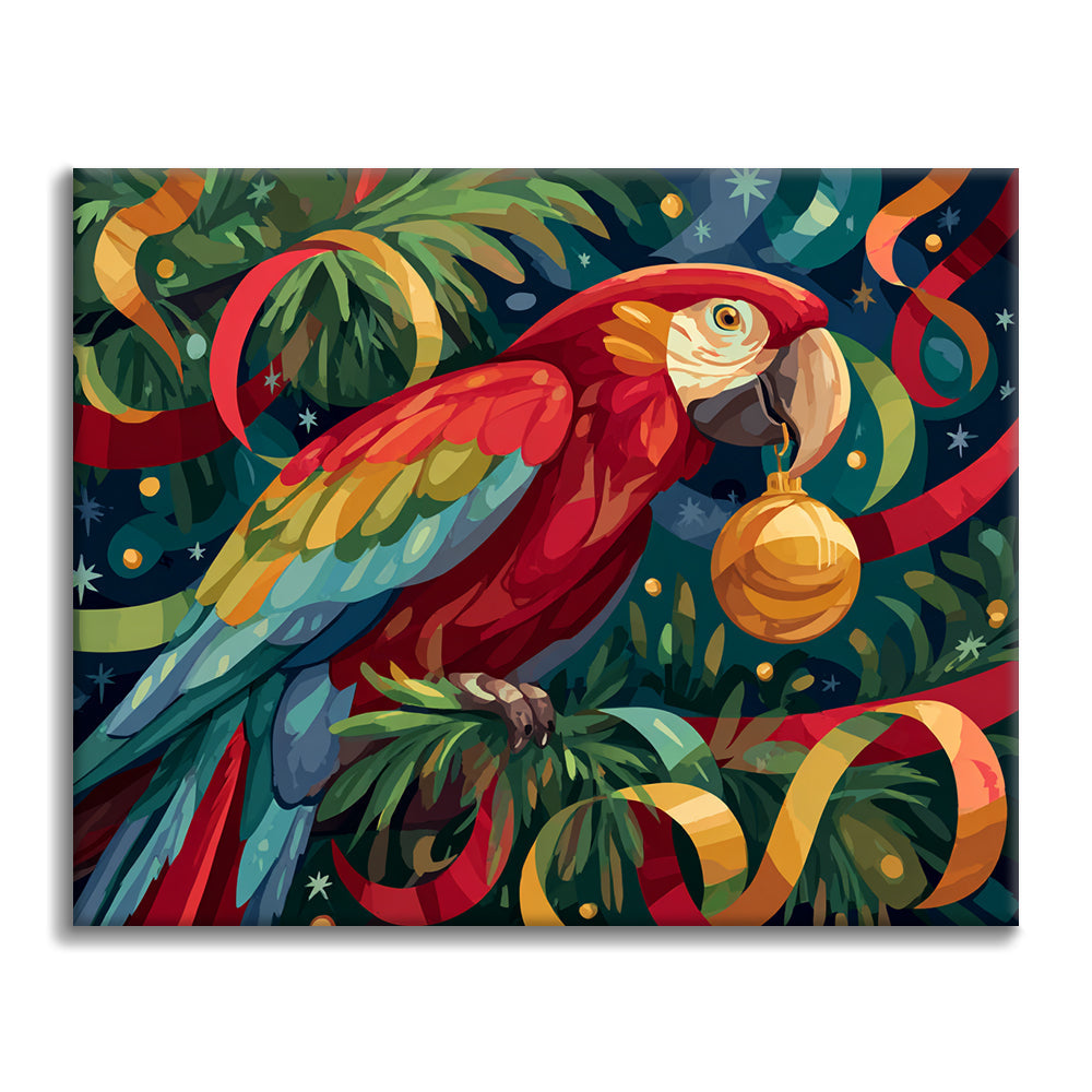 Loro festivo – Pintar por números