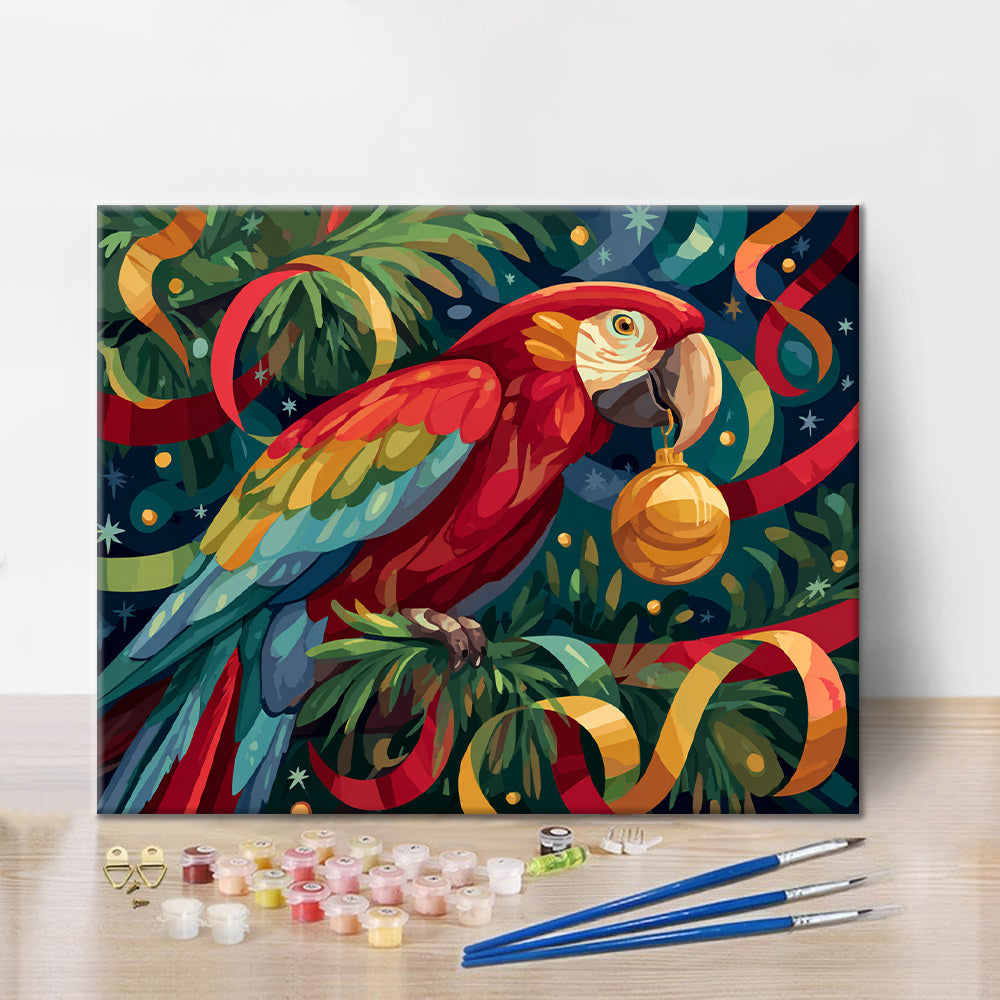 Loro festivo – Pintar por números